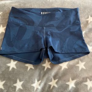 NOBULL Blue 2” spandex shorts no flaws
